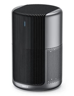 Dreo Air Purifiers Macro Pro, True HEPA Filter, Up To 1358ft² Coverage, 20dB Low Noise, PM2.5 Sensor, 6 Modes, 360 Filtration Cleaner Remove 99.985% Dust Smoke Pollen, Black