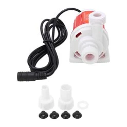 Mini Submersible Water Pump, Brushless Circulating Water Pump Silent Mini Submersible Household Pump DC12V 10W 3.3Meter Lift For Aquarium Fish Tank, Pond, Fountain