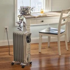 Comfort Zone CZ8008 1,500-Watt Electric Oil-Filled Radiant Radiator Heater, Permanently Sealed, Never Refill, Adjustable Thermostat, Stay-Cool Handle, Tip-Over Switch & Overheat Protection System 9 Comfort Zone CZ8008 1,500-Watt Electric Oil-Filled Radiant Radiator Heater, Permanently Sealed, Never Refill, Adjustable Thermostat, Stay-Cool Handle, Tip-Over Switch & Overheat Protection System -Solo Stoves Shop 41191TlbByL