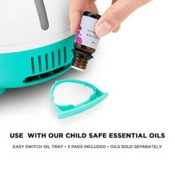 LittleHippo WISPI Humidifier, Diffuser And Night Light For Children/Kids With Auto Humidity Control, Essential Oil Tray, Auto Shut Off And 7 LED Color Changing Lights -Solo Stoves Shop 411nuTuiKZL