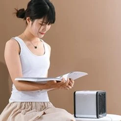 MYAMIA 12W Mini USB Fan Desktop Summer Cooler Three Wind Speed Portable Air Conditioning Office Small Chiller Cold Fan - #A 9 MYAMIA 12W Mini USB Fan Desktop Summer Cooler Three Wind Speed Portable Air Conditioning Office Small Chiller Cold Fan - #A -Solo Stoves Shop 413jBOqOplL