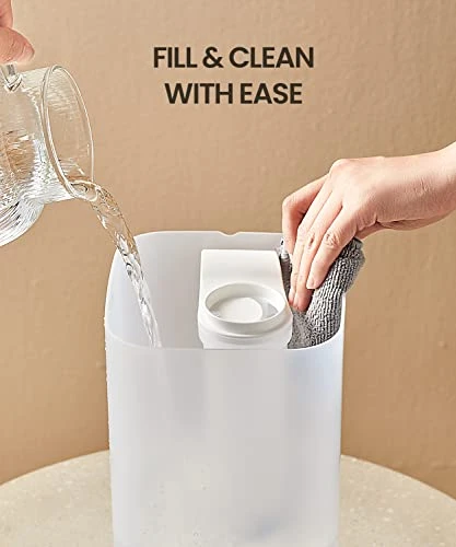 Raydrop® Humidifiers For Bedroom, 2.5L Top Fill Cool Mist Humidifiers For Home, Large Room, Baby, And Plant, Essential Oil Diffuser With Cycling 7 Color Lights, 360° Nozzle, Auto Shut-Off, White 4 Raydrop® Humidifiers For Bedroom, 2.5L Top Fill Cool Mist Humidifiers For Home, Large Room, Baby, And Plant, Essential Oil Diffuser With Cycling 7 Color Lights, 360° Nozzle, Auto Shut-Off, White - Image 4