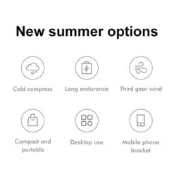 Hand Held Cooling Fan, Pocket Fan Removable Base Built In Semiconductor Cooler 2200mah Rechargeable Battery Quick Cooling For Office For Kids (Grey) -Solo Stoves Shop 414BnC0R1bL