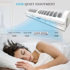 ZJTY Commercial/Home Indoor Air Curtain Machine, Door Air Curtain Machine, 2-Speed Speed Control, Quiet, Aluminum Alloy Housing (Size : 1000mm) -Solo Stoves Shop 414Hjcej7FL