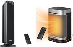 Dreo Electric Space Heater 24-inch With Remote,3 Modes, 12H Timer, 70° Oscillation, Tip-Over And Overheat Protection, Ceramic Heater For Bedroom, Office And Indoor Use, -Solo Stoves Shop 4163VeqWcNL. AC