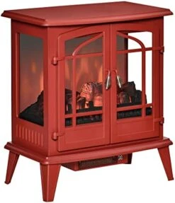 HOMCOM Electric Fireplace Heater, Freestanding Fireplace Stove With Realistic LED Log Flames And Overheating Safety Protection, 1400W, White 16 HOMCOM Electric Fireplace Heater, Freestanding Fireplace Stove With Realistic LED Log Flames And Overheating Safety Protection, 1400W, White -Solo Stoves Shop 416wYRooLWL. AC