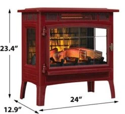 Duraflame 3D Infrared Electric Fireplace Stove With Remote Control - Cinnamon & Crackler, DFI-5010-03 & CSFC -Solo Stoves Shop 417SzQob56L