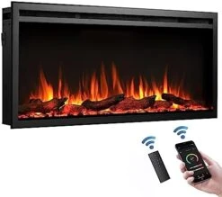 LegendFlame Austin In Wall Recessed & Wall Mounted Electric Fireplace (60") -Solo Stoves Shop 417U 2y5bpL. AC