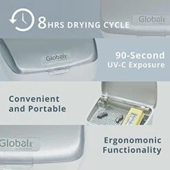 Global II By Dry & Store | Electric Hearing Aid Dehumidifier With UV-C Lamp Sanitizer -Solo Stoves Shop 417rf5G4XzS