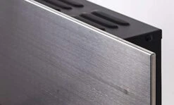 Touchstone 80026 - Stainless Electric Fireplace - (Stainless) - 50 Inch Wide - On-Wall Hanging - Log & Crystal Included - 5 Flame Settings - Realistic Flame - 1500/750W - Timer & Remote -Solo Stoves Shop 418g7gxa5SL