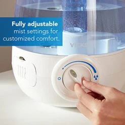 Vicks® Vicks Filter-Free Ultrasonic Cool Mist Humidifier, Medium Room, 1.2 Gallon Tank-Humidifier For Baby And Kids Rooms, Bedrooms And More -Solo Stoves Shop 418kfIA4ciL