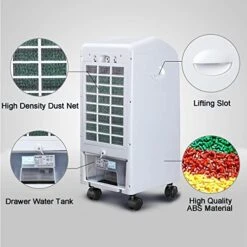 BeiLiHe Air Cooler Evaporative 5L, High Air Volume Commercial Air Conditioner, Portable Air Cooler With 3 Speed, 2 Modes, 4 Universal Wheel, 4 Ice Packs (Color : Mechanical) 10 BeiLiHe Air Cooler Evaporative 5L, High Air Volume Commercial Air Conditioner, Portable Air Cooler With 3 Speed, 2 Modes, 4 Universal Wheel, 4 Ice Packs (Color : Mechanical) -Solo Stoves Shop 418zlHLbXcL