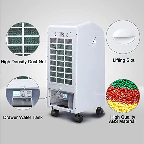 BeiLiHe Air Cooler Evaporative 5L, High Air Volume Commercial Air Conditioner, Portable Air Cooler With 3 Speed, 2 Modes, 4 Universal Wheel, 4 Ice Packs (Color : Mechanical) 4 BeiLiHe Air Cooler Evaporative 5L, High Air Volume Commercial Air Conditioner, Portable Air Cooler With 3 Speed, 2 Modes, 4 Universal Wheel, 4 Ice Packs (Color : Mechanical) - Image 4