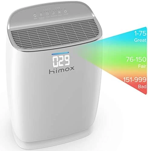 HIMOX HEPA 14 Air Purifierfor Allergies Large Room Pets 5 In 1 Medical Grade HEPA Filter Up To 2000ft² Remove 99.99% Of Dust Mold Pollen Smoke Odor Automatic Air Quality Sensors (H05) 7 HIMOX HEPA 14 Air Purifierfor Allergies Large Room Pets 5 In 1 Medical Grade HEPA Filter Up To 2000ft² Remove 99.99% Of Dust Mold Pollen Smoke Odor Automatic Air Quality Sensors (H05) - Image 7