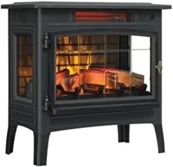 Duraflame Electric Infrared Quartz Fireplace Stove With 3D Flame Effect, Black -Solo Stoves Shop 41AJjBcwNJL. AC