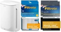 Filtrete Air Purifier, Small/Medium Room True HEPA Filter, Captures 99.97% Of Airborne Particles Such As Smoke, Dust, Pollen, Bacteria, Virus For 150 Sq. Ft., Office, Bedroom, Kitchen And More -Solo Stoves Shop 41AKBgK81QL. AC