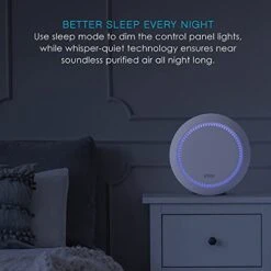 Pure Enrichment® PureZone™ Halo Medium Room Air Purifier, 2 Stage Filtration, Purifies Air Of Smoke, Pollen, Dust, And Pet Hair - Easily Fits On Tables, Desks, And Nightstands (White) -Solo Stoves Shop 41BEnpqH4tS