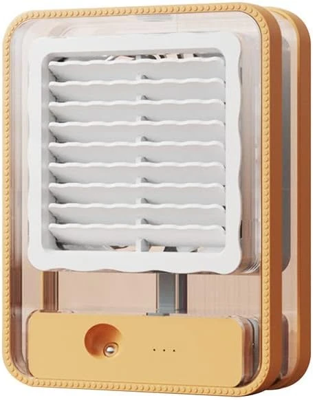 Portable Air Conditioner Fan, Mini Cooler 3 Wind Speeds Modes USB Desk Cooling Fan, Desktop Air Cooler Fan For Bedroom Car Camping (Orange) 7 Portable Air Conditioner Fan, Mini Cooler 3 Wind Speeds Modes USB Desk Cooling Fan, Desktop Air Cooler Fan For Bedroom Car Camping (Orange) - Image 7