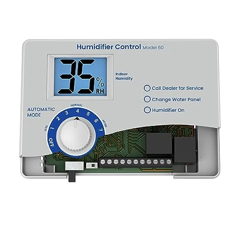 AprilAire 60 Automatic Digital Whole-House Humidifier Control Humidistat With Outdoor Temperature Sensor For AprilAire Whole-House Humidifiers, Low Voltage 24VAC 2 AprilAire 60 Automatic Digital Whole-House Humidifier Control Humidistat With Outdoor Temperature Sensor For AprilAire Whole-House Humidifiers, Low Voltage 24VAC - Image 2