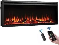 LegendFlame Austin In Wall Recessed & Wall Mounted Electric Fireplace (60") -Solo Stoves Shop 41EyR0ZHyCL. AC