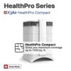 IQAir HealthPro Compact – High-Airflow Medical-Grade Air Purifier With HyperHEPA Filter For Bacteria, Viruses, Airborne Particles, Allergens, Pets, Asthma Triggers, Pollen, Dust, Swiss Made