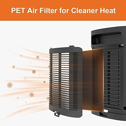 Fit Choice 950W Oscillating Space Heater For Indoor Use, Fast Heating Within 2s With PTC Heating Tech, 3 Heating Temperature For Office And Home 3 Fit Choice 950W Oscillating Space Heater For Indoor Use, Fast Heating Within 2s With PTC Heating Tech, 3 Heating Temperature For Office And Home - Image 3