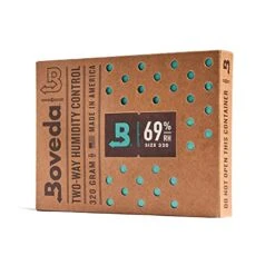 Boveda 69% Two-Way Humidity Control Pack For Large Wood Humidifier Boxes & Plastic Or Electric Coolers – Size 320– Single – Moisture Absorber – Humidifier Pack – Individually Wrapped Hydration Packet