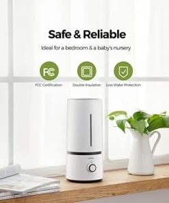 Raydrop® Cool Mist Humidifiers For Home Babies, 1.70 L Quiet And Small Ultrasonic Humidifier For Bedroom Nightstand, Space Saving, Auto Shut Off - (0.45 Gallon, US 110 V) -Solo Stoves Shop 41FxEHrGudL