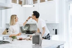 Lasko Ceramic Adjustable Thermostat Space Heaters, Non-Oscillating, 754200 Silver -Solo Stoves Shop 41GCaaciZ2L