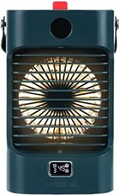 Smalibal Cooling Fan 3 Speeds Cool Down ABS 120 Degree Left Right Rotating Cooling Fan For Bedroom Green -Solo Stoves Shop 41GYfRUh8oL. AC