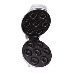 1200W Mini Donut Maker Machine For Kid-Friendly Breakfast, Makes 7 X 3" Donuts With Recipes, Desserts & More With Non-stick Surface