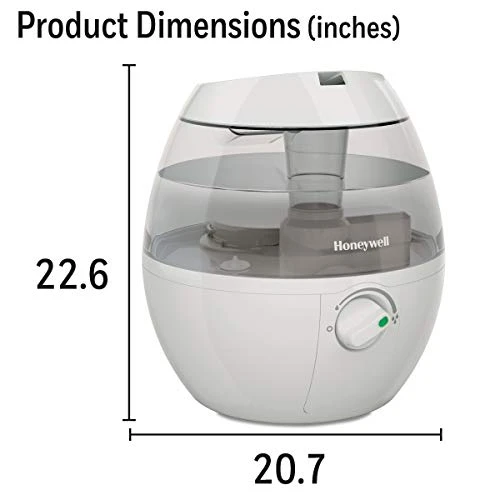 Honeywell HUL520W MistMate Ultrasonic Cool Mist Humidifier, White – Cool Mist Humidifier For Bedroom, Home Or Office 3 Honeywell HUL520W MistMate Ultrasonic Cool Mist Humidifier, White – Cool Mist Humidifier For Bedroom, Home Or Office - Image 3
