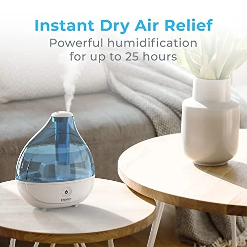 Pure Enrichment® MistAire™ Ultrasonic Cool Mist Humidifier - Quiet Air Humidifier For Bedroom, Nursery, Office, & Indoor Plants - Lasts Up To 25 Hours, 360° Rotation Nozzle, Auto Shut-Off, Night Light 2 Pure Enrichment® MistAire™ Ultrasonic Cool Mist Humidifier - Quiet Air Humidifier For Bedroom, Nursery, Office, & Indoor Plants - Lasts Up To 25 Hours, 360° Rotation Nozzle, Auto Shut-Off, Night Light - Image 2