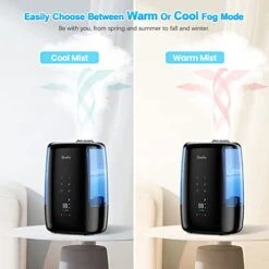 Humidifiers For Bedroom,Grelife 5L Ultrasonic Warm And Cool Mist Top Fill Air Vaporizer,Auto Shut-Off,Easy To Clean&Quiet Sleep Mode,Automatic Smart Diffuser For Large Room,Baby Nursery,Plant -Solo Stoves Shop 41IVMODSmSL