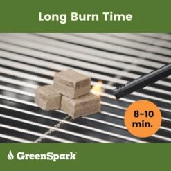 GreenSpark Firestarters Square 160 Pcs Natural Fire Starters For Grill, Smoker, Pizza Oven, BBQ, Wooden & Pellet Stove, Fire Pit, Long Burn, Waterproof,All Weather, Safe For Indoor/Outdoor Use -Solo Stoves Shop 41IxqhZqRBL