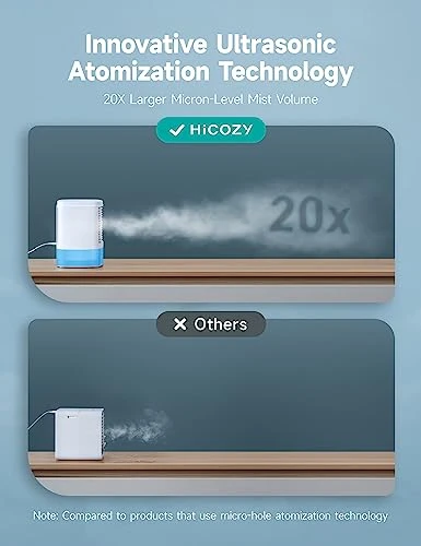 HiCOZY Air Cooler With 2 Ultrasonic Mist Levels & 3 Fan Speeds, Evaporative Air Cooler With Detachable 650ml/23oz Water Tank, 3-in-1 Portable Air Cooling Fan For Desktop, Office And Bedroom 3 HiCOZY Air Cooler With 2 Ultrasonic Mist Levels & 3 Fan Speeds, Evaporative Air Cooler With Detachable 650ml/23oz Water Tank, 3-in-1 Portable Air Cooling Fan For Desktop, Office And Bedroom - Image 3