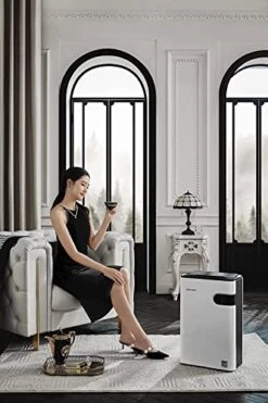 Energy Star Dehumidifier For Bathroom, Zukunft 50 Pint Dehumidifiers For Bedroom, Room, Home, Basements | 4500 Sq. Ft Dehumidifiers With Auto Or Manual Drainage | 43db Industry Leading Noise Reduction And Power Saving | Three Operation Modes, Two-way Timer