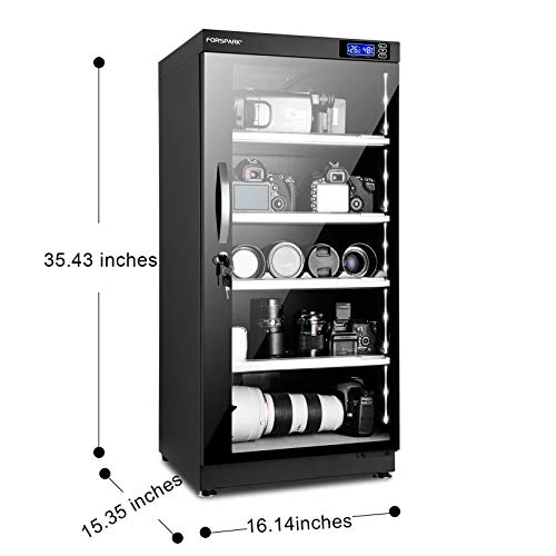 FORSPARK Camera Dehumidifying Dry Cabinet |15W 125L-Noiseless & Energy Saving - For Camera Lens & Electronic Equipment Storage 2 FORSPARK Camera Dehumidifying Dry Cabinet |15W 125L-Noiseless & Energy Saving - For Camera Lens & Electronic Equipment Storage - Image 2