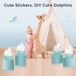 Syvio Humidifiers For Bedroom Baby, Essential Oil Diffuser & 7-Color Night Light Whisper-Quiet Cool Mist Humidifiers For Nursery, Kids, Plants, Variable Mist, 45 Hours Runtime, BPA Free, 1.8L, Blue -Solo Stoves Shop 41LlqLNZKYL