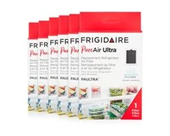 Frigidaire PAULTRA Pure Air Ultra Refrigerator Air Filter With Carbon Technology To Absorb Food Odors, 6.5" X 4.75", 6 Count