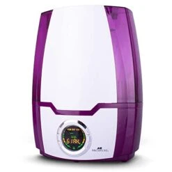 Air Innovations MH-505 Cool Mist Digital Humidifier 1.37 Gallons For Large Rooms Up To 400 Square Feet (Purple)