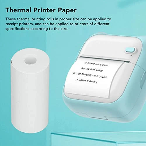 Mini Printer Paper,Printable Paper Rolls, 57 X 25mm Thermal Label Paper White Self-Adhesive Sticker Paper,White Printable Thermosensitive Thick Paper Thermal Paper Rolls, Printable Paper Rolls Th 3 Mini Printer Paper,Printable Paper Rolls, 57 X 25mm Thermal Label Paper White Self-Adhesive Sticker Paper,White Printable Thermosensitive Thick Paper Thermal Paper Rolls, Printable Paper Rolls Th - Image 3