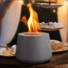 Durx-litecrete Concrete Tabletop Fire Pit, Table Top Fire Pit, Mini Tabletop Fireplace, Indoor Table Top Fire Pit Bowl, Personal Cement Fireplace, Outdoor Tabletop Fireplace