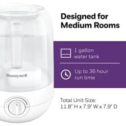 Honeywell Ultra Comfort Cool Mist Humidifier, White – Cool Mist Humidifier For Bedroom Or Office , 1.0 Gallon 12 Honeywell Ultra Comfort Cool Mist Humidifier, White – Cool Mist Humidifier For Bedroom Or Office , 1.0 Gallon -Solo Stoves Shop 41ONsIvv9LL