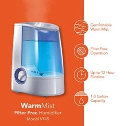 Vicks® Vicks Warm Mist Humidifier, Small To Medium Rooms, 1 Gallon Tank – Vaporizer and Warm Mist Humidifier for Baby and Kids Rooms, Bedrooms And More -Solo Stoves Shop 41PbV8s7TLL