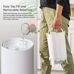 IRIS USA WOOZOO Ultrasonic Humidifier - Cool Mist 3L Water Tank, Bedroom Baby Nursery, Adjustable Mist Level, Night Light Function, Whisper Quiet, Runs Up To 38 Hours, Auto Shut Off -Solo Stoves Shop 41PliCGr0fL