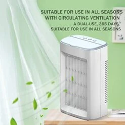 HJINGBIN Personal Cooler, Ultra-Low Noise Dual Fans Home Aircon, Durable Professional Airconditioning Unit Quiet For Home Office -Solo Stoves Shop 41Py2VDyD3L
