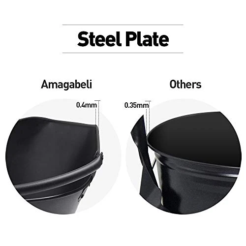 Amagabeli Garden Home Bucket For Fireplace Assembled Pellet Stove Indoor And Outdoor Hot Ashes Carrier Container Black Fireside Fuel Can Sturdy Fire Place Burning Wood Holder Hearth Tools 4 Amagabeli Garden Home Bucket For Fireplace Assembled Pellet Stove Indoor And Outdoor Hot Ashes Carrier Container Black Fireside Fuel Can Sturdy Fire Place Burning Wood Holder Hearth Tools - Image 4