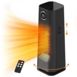 Portable Space Heater,1500W Electric Heaters For Office With Heating And Fan Modes