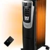 PELONIS Electric 1500W Oil Filled Radiator Heater With Safety Protection, LED Display, 3 Heat Settings And Five Temperature Settings. Perfect For For Home Or Office